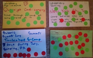 Annual Plan - the sticker voting method