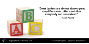 Leaders Keep it Simple