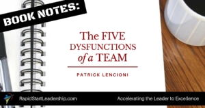 Book Notes - The Five Dysfunctions of a Team